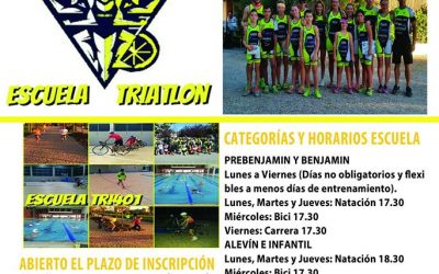 Abierto el plazo de inscripción de la «ESCUELA DE TRIATLÓN 401» Y CLUB TRIATLÓN 401